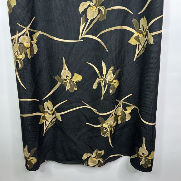 Tommy Bahama Iris Of My Eye Long Black Silk Dress Size Large NWT - Picture 7 of 10